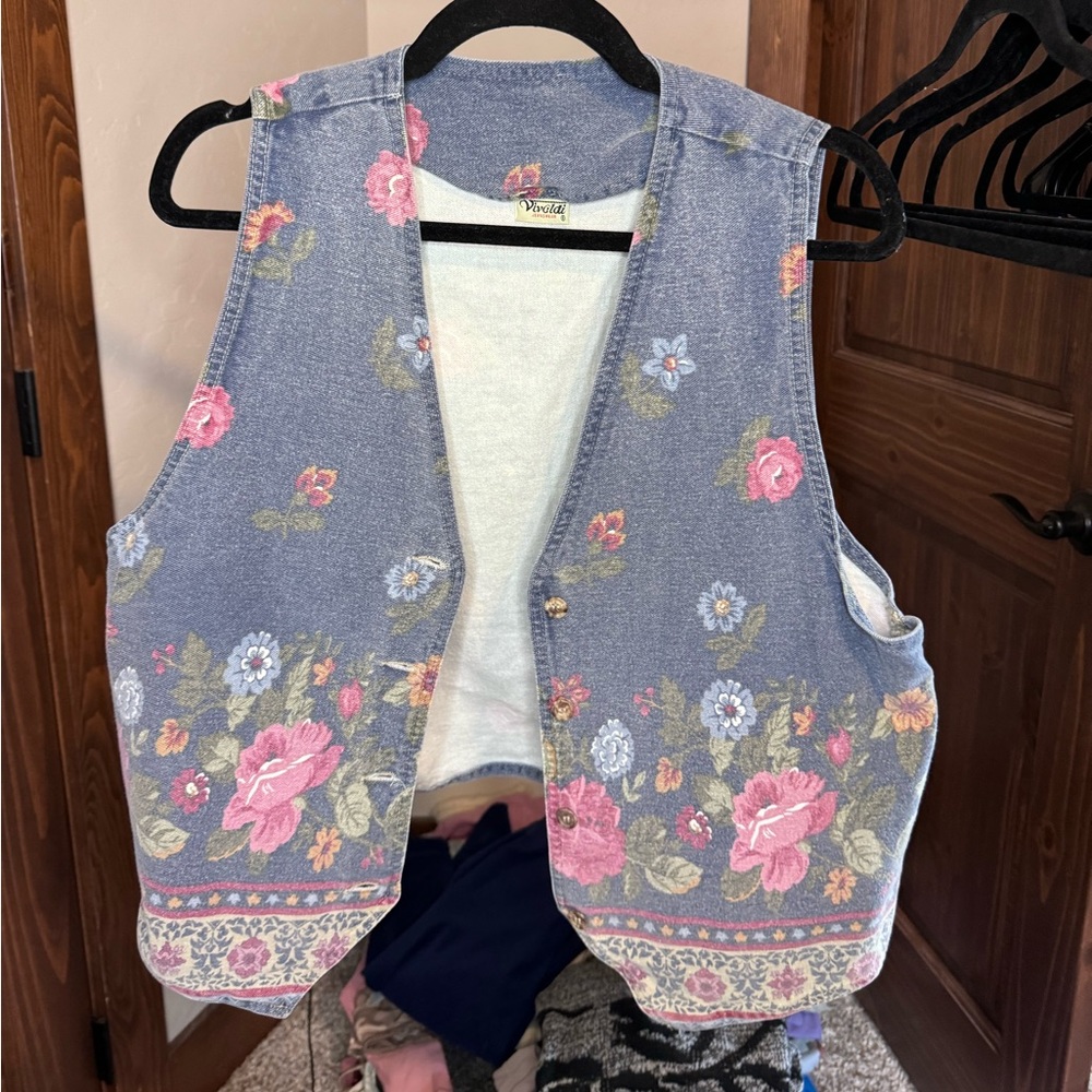 Floral Vintage Vest